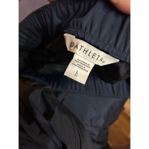 Athleta Rise Women’s Jogger Pants size L NWT Pull-On Stretch Nylon Waterproof - Picture 8 of 9